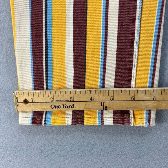 Frame Women's Le High Straight Jeans Size 28 (6) Painterly Stripe Streetwear - Picture 6 of 14